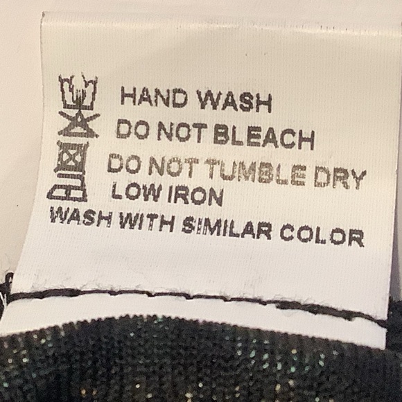 Dor Dor Couture Open Cardigan Sweater Size Large Black With Multicolored Panels - Picture 7 of 7